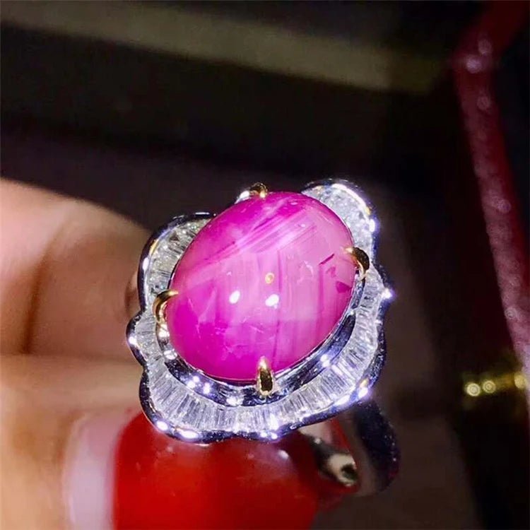 8.65ct Natural Star Ruby Ring - Uniquely You Online - Ring