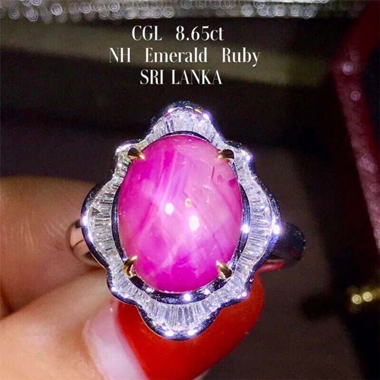 8.65ct Natural Star Ruby Ring - Uniquely You Online - Ring