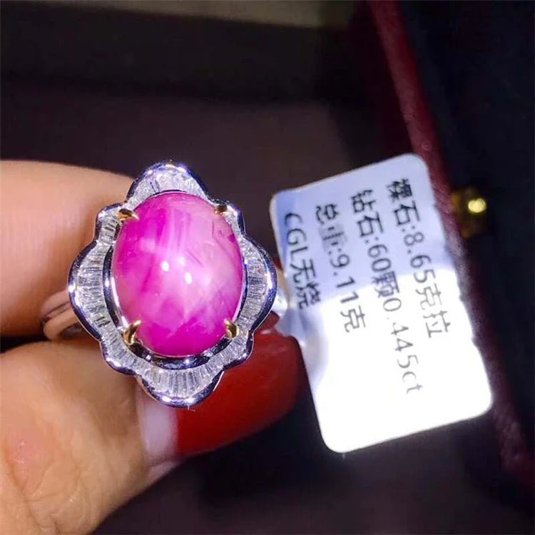 8.65ct Natural Star Ruby Ring - Uniquely You Online - Ring