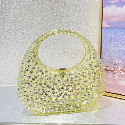 Acrylic Crystal Clutch Bag - Uniquely You Online - Handbag