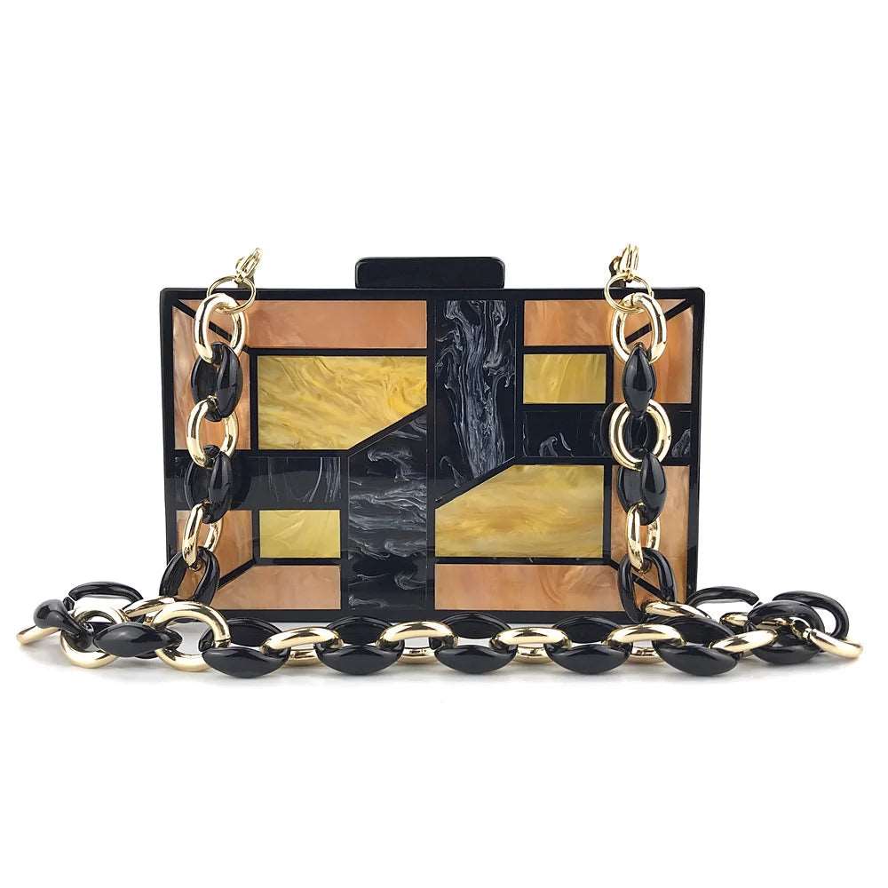 Acrylic Geometric Clutch - Uniquely You Online - Clutch