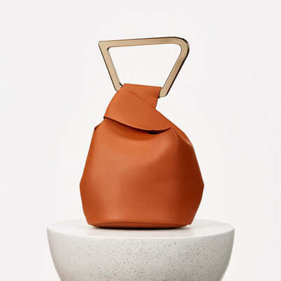 Acrylic Handle Irregular Mini Bucket Bag - Uniquely You Online - Handbag