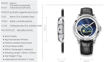 Agelocer 640 Moon Phase Watch - Uniquely You Online - Watch