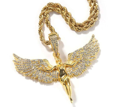 Angel Wing Pendant with Necklace - Uniquely You Online - Pendant with Necklace