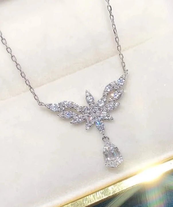 Angel Wings Water Drop Necklace - Uniquely You Online - Necklace