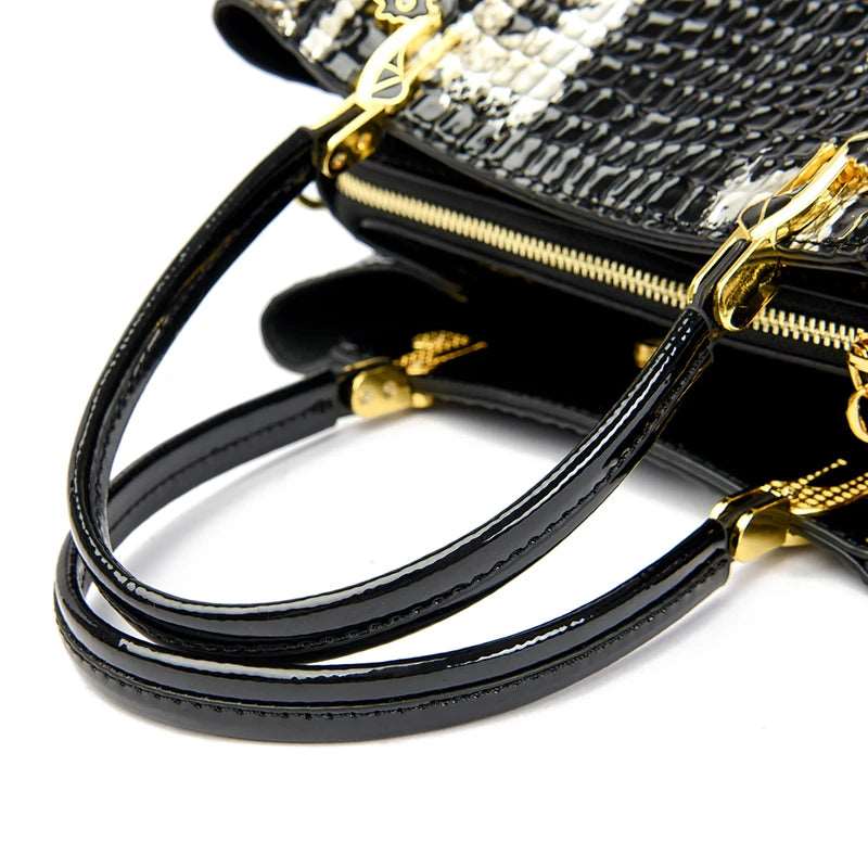 Animal Print Textured Handbag - Uniquely You Online - Handbag