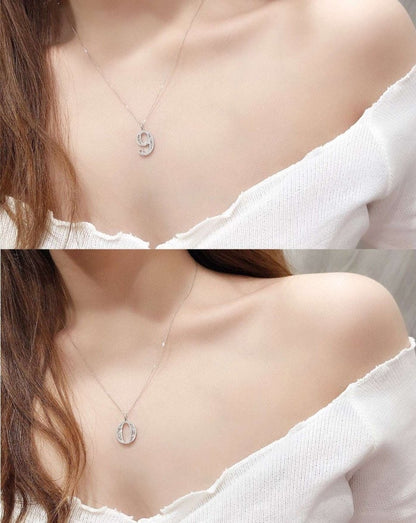 Baguette Diamonds Lucky Numbers Necklace - Uniquely You Online - Necklace