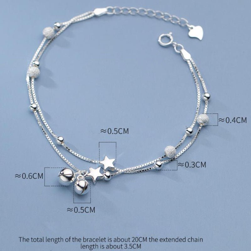Beads and Stars Charm Bracelet - Uniquely You Online - Bracelet