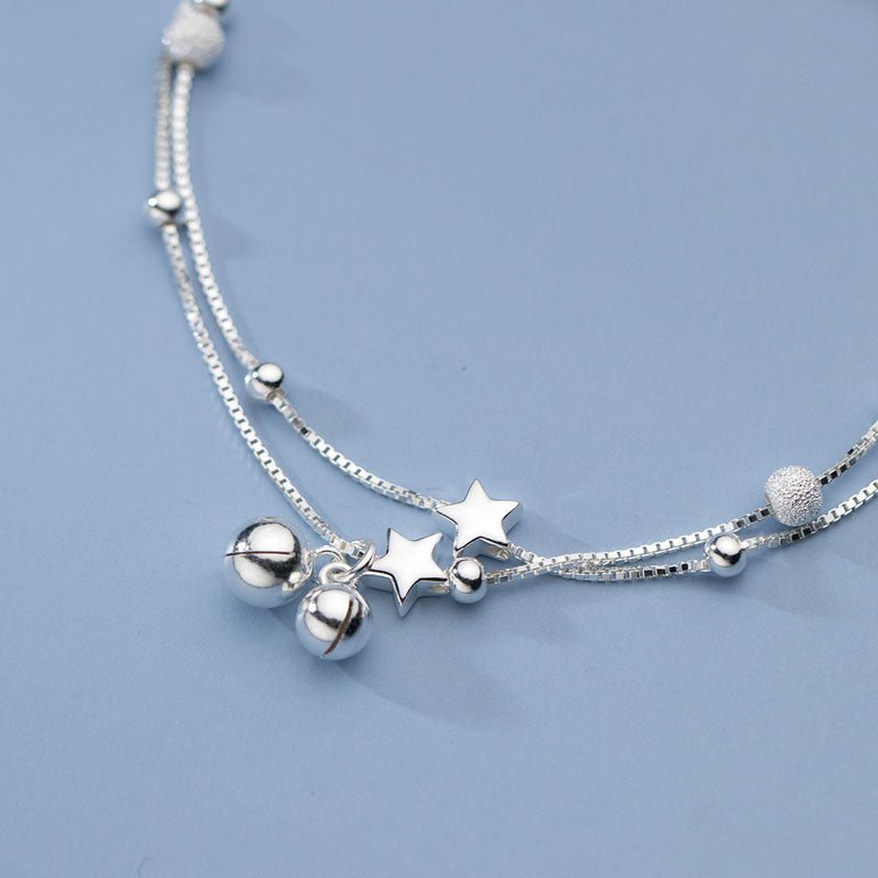 Beads and Stars Charm Bracelet - Uniquely You Online - Bracelet