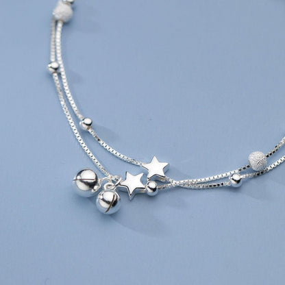 Beads and Stars Charm Bracelet - Uniquely You Online - Bracelet