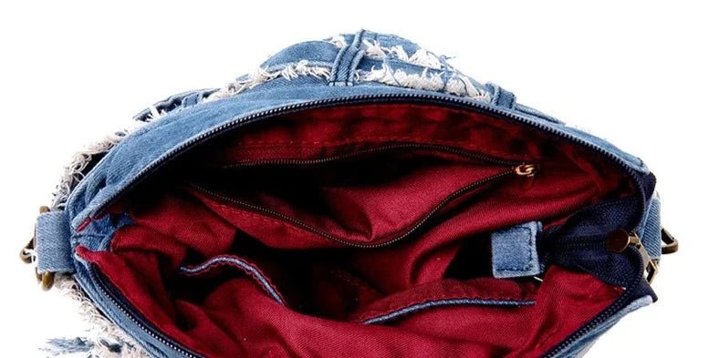 Belted Denim Pants Bag - Uniquely You Online - Handbag