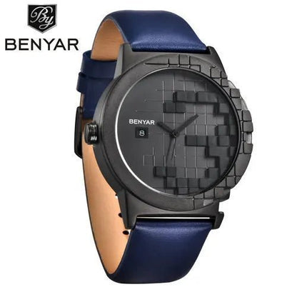 Benyar 5117M 3D Juggle Dial Leather Watch - Uniquely You Online - Watch