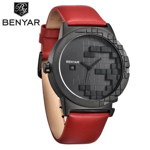 Benyar 5117M 3D Juggle Dial Leather Watch - Uniquely You Online - Watch