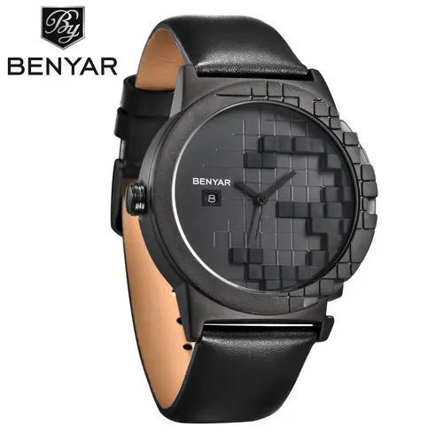 Benyar 5117M 3D Juggle Dial Leather Watch - Uniquely You Online - Watch