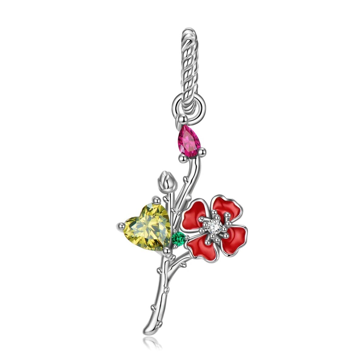 Birth Month Flower Charms - Uniquely You Online - Charms