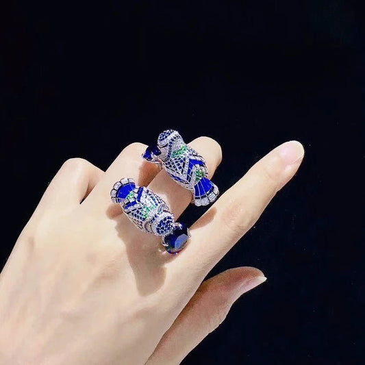 Blue Bird with Oval Sapphire Ring - Uniquely You Online - Ring