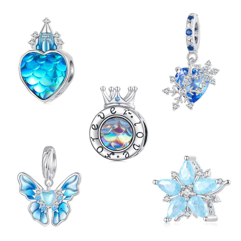 Blue Crystal Winter Charms - Uniquely You Online - Charms