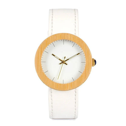 Bobo Bird J27 White Leather Watch - Uniquely You Online - Watch