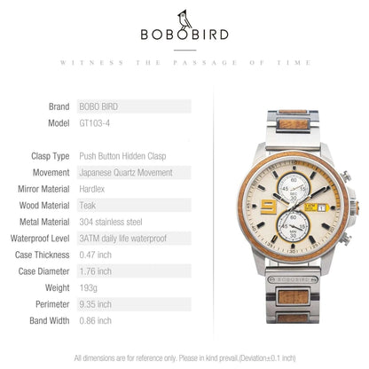 Bobo Bird T103 Minimalist Wooden Watch - Uniquely You Online - Watch