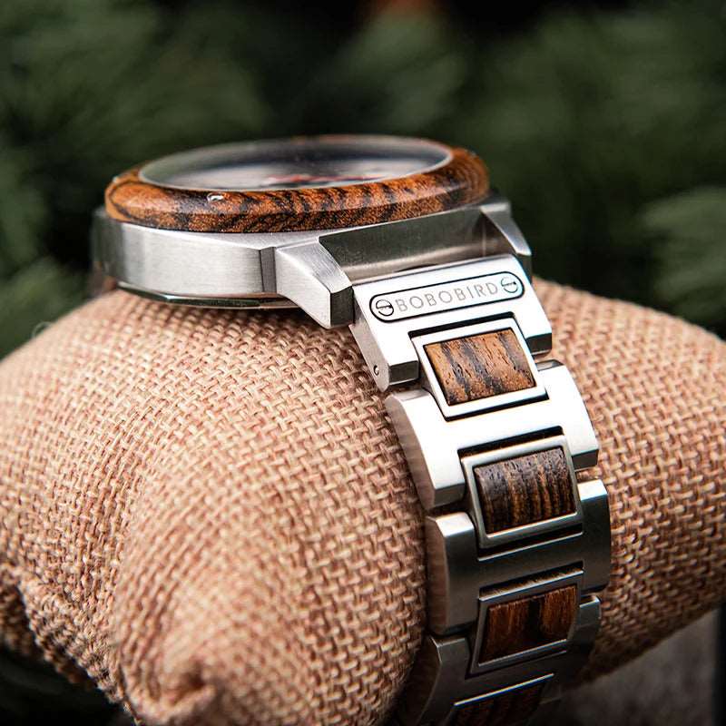 Bobo Bird Wood Frame Skeleton Watch - Uniquely You Online - Watch