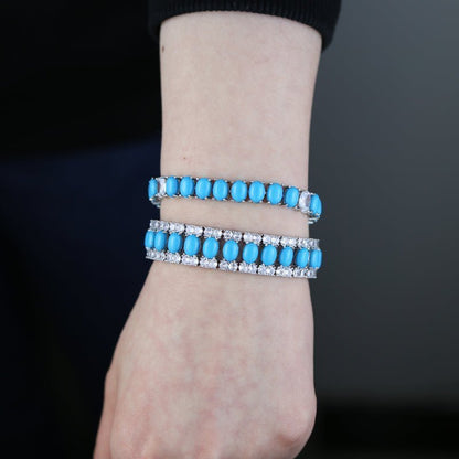 Bohemian Lucky Turquoise Tennis Bracelet - Uniquely You Online - Bracelet