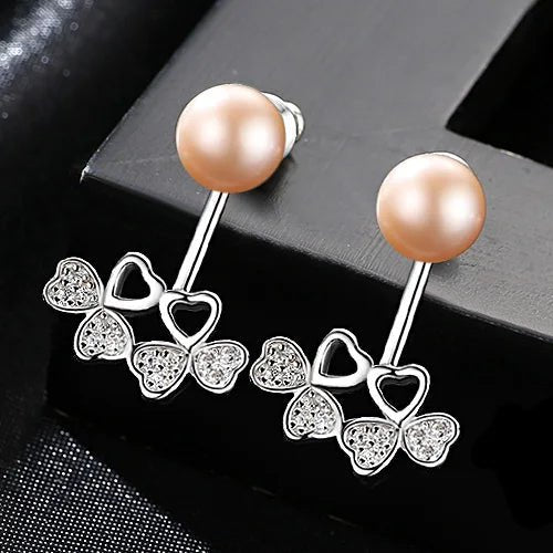 Bow Freshwater Pearl Stud Earrings - Uniquely You Online - Earrings