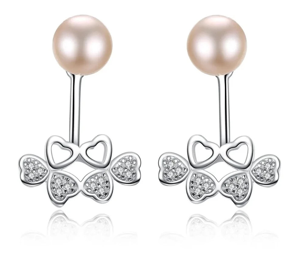 Bow Freshwater Pearl Stud Earrings - Uniquely You Online - Earrings