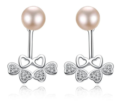 Bow Freshwater Pearl Stud Earrings - Uniquely You Online - Earrings