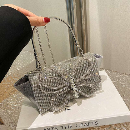 Butterfly Bow Crystal Bag - Uniquely You Online - Handbag