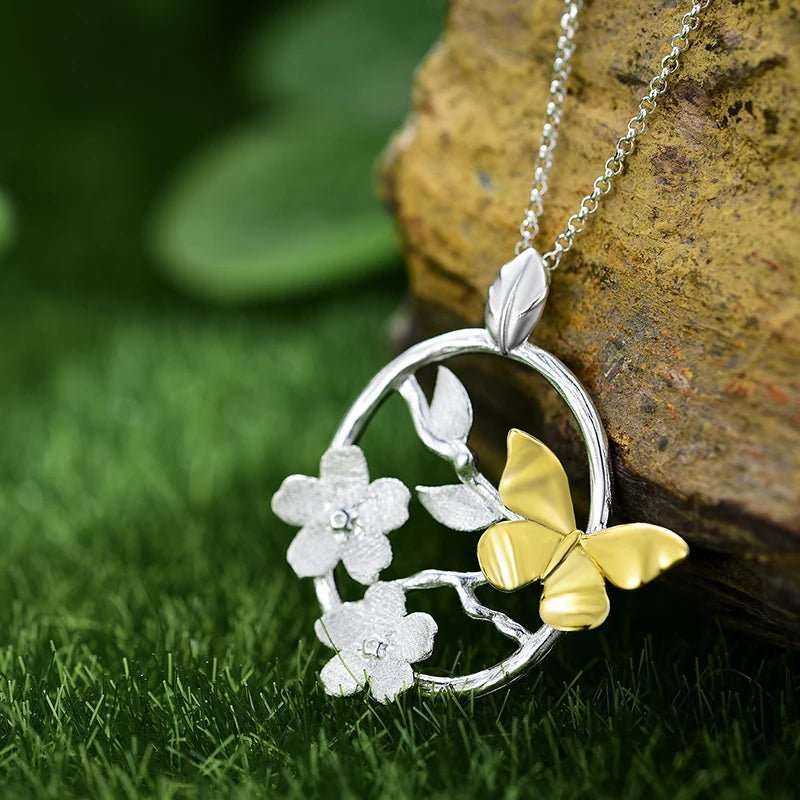 Butterfly in the Garden Pendant - Uniquely You Online - Pendant