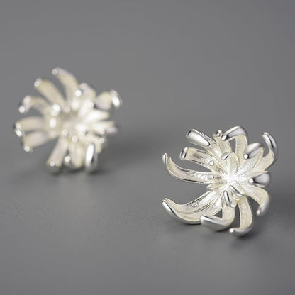 Chrysanthemum Flower Stud Earrings - Uniquely You Online - Earrings