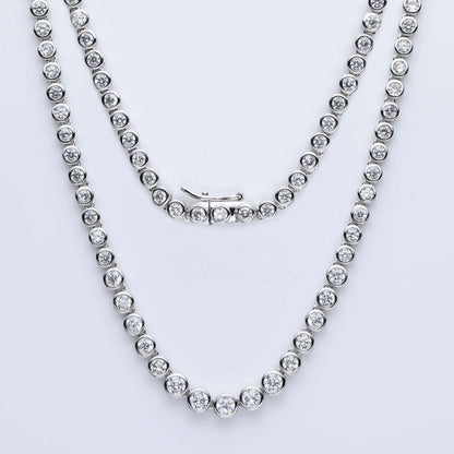 Circle Moissanite Tennis Necklace - Uniquely You Online - Necklace