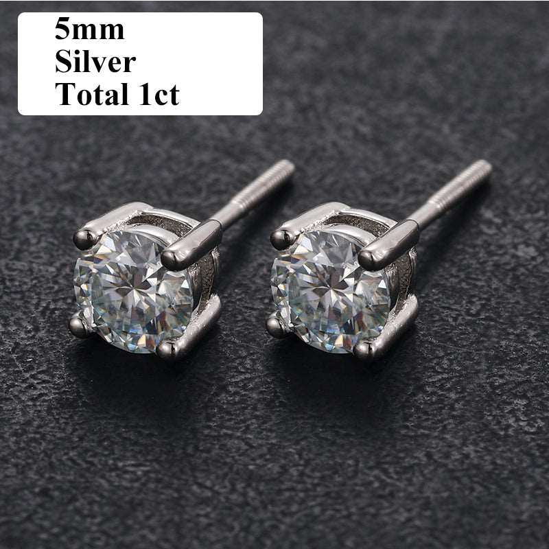 Classic Screw Back Moissanite Stud Earrings - Uniquely You Online - Earrings