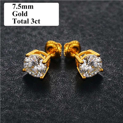 Classic Screw Back Moissanite Stud Earrings - Uniquely You Online - Earrings