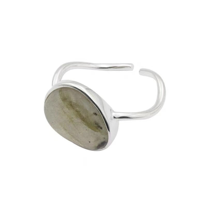 Clear Crystal and Natural Moonstone Rings - Uniquely You Online - Ring