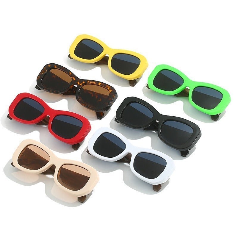 Color Block Retro Sunglasses - Uniquely You Online - Sunglasses