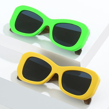 Color Block Retro Sunglasses - Uniquely You Online - Sunglasses