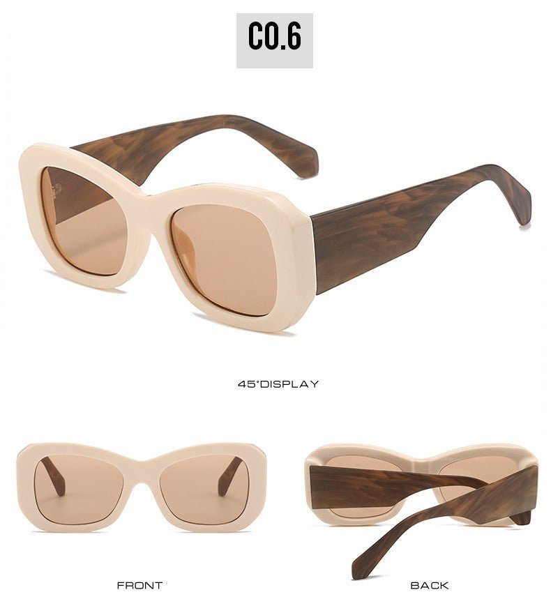 Color Block Retro Sunglasses - Uniquely You Online - Sunglasses