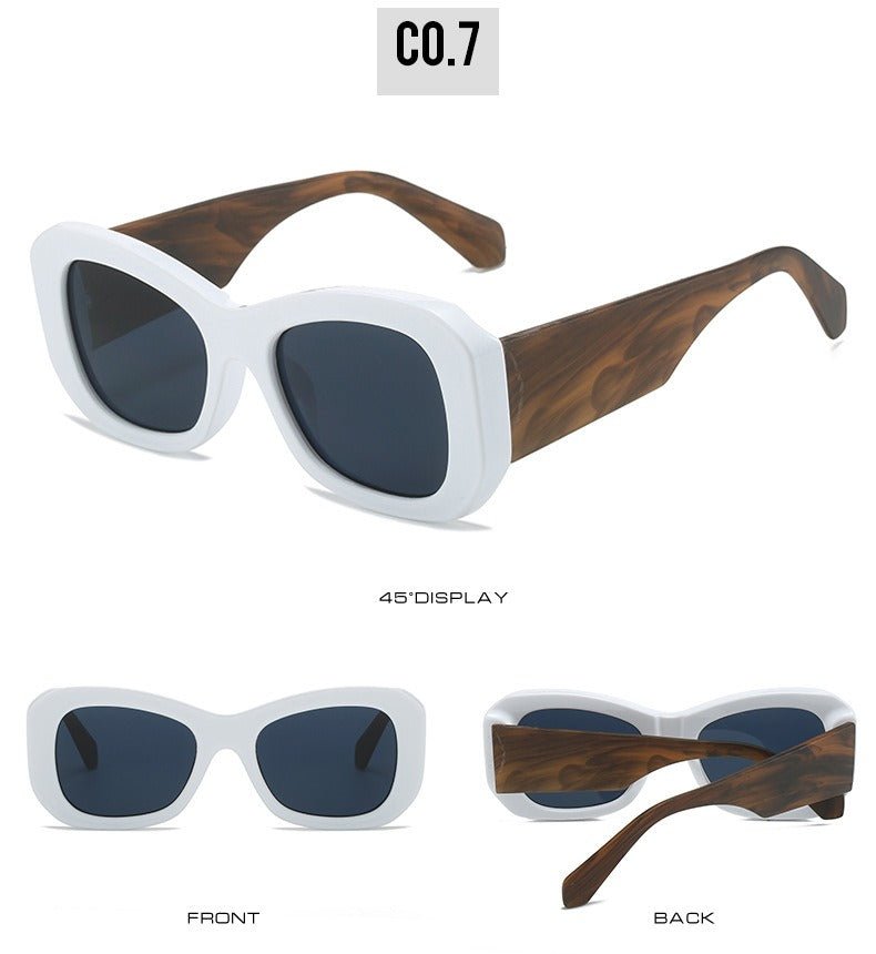 Color Block Retro Sunglasses - Uniquely You Online - Sunglasses