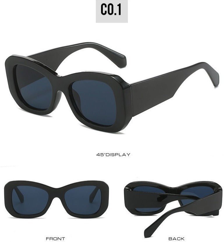 Color Block Retro Sunglasses - Uniquely You Online - Sunglasses