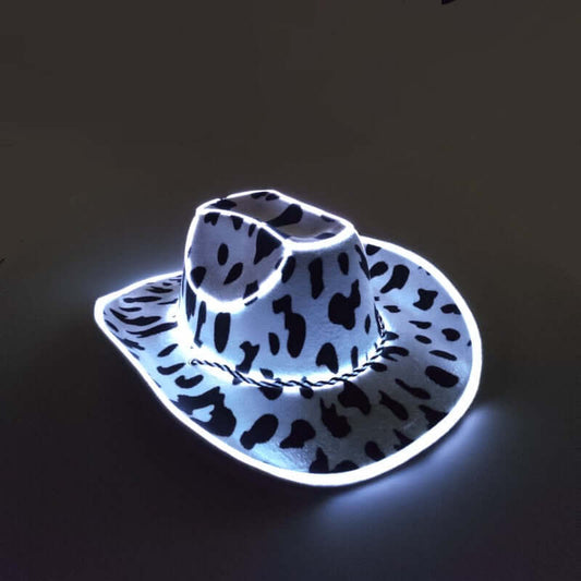 Cow Print Neon Cowboy Hat - Uniquely You Online - Hat