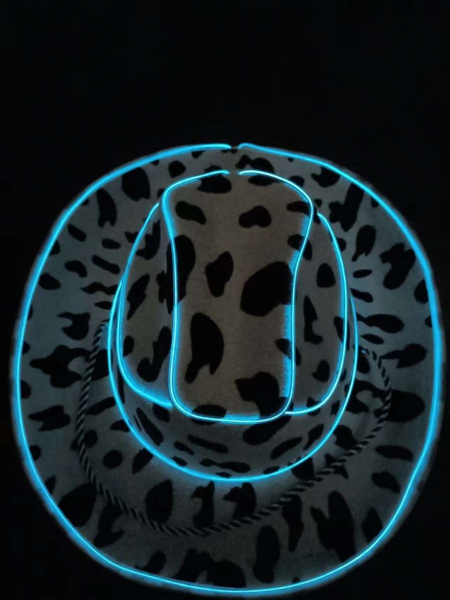 Cow Print Neon Cowboy Hat - Uniquely You Online - Hat