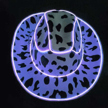 Cow Print Neon Cowboy Hat - Uniquely You Online - Hat