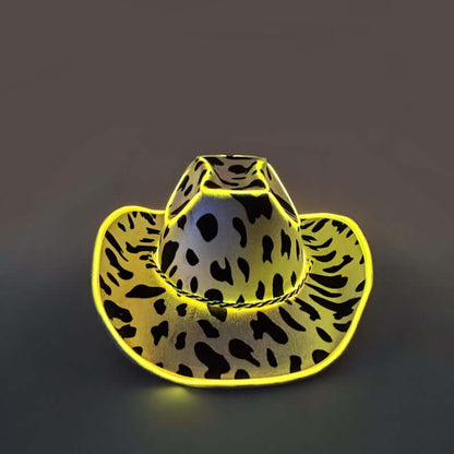 Cow Print Neon Cowboy Hat - Uniquely You Online - Hat