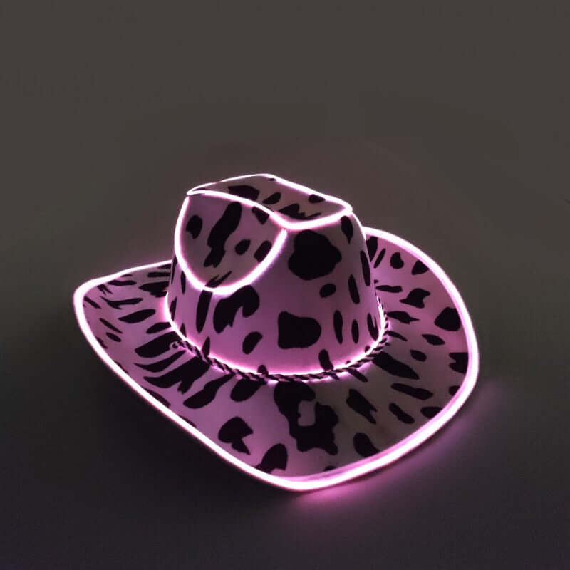 Cow Print Neon Cowboy Hat - Uniquely You Online - Hat