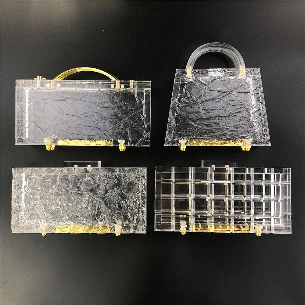 Cracked Acrylic Clutch (variety) - Uniquely You Online - Clutch