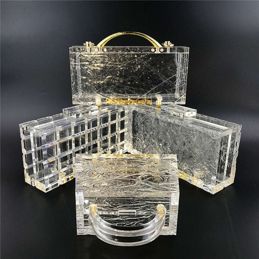 Cracked Acrylic Clutch (variety) - Uniquely You Online - Clutch