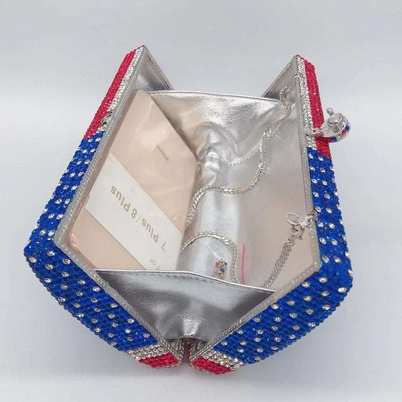 Crystal American Flag Novelty Bag - Uniquely You Online - Clutch