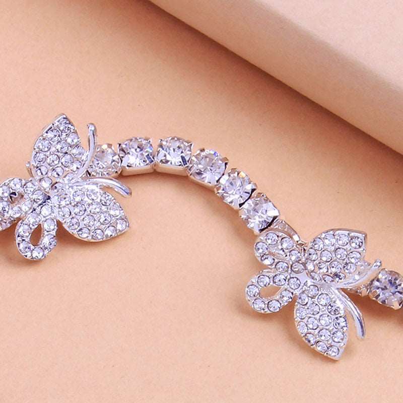 Crystal Butterfly Anklet - Uniquely You Online - Anklet
