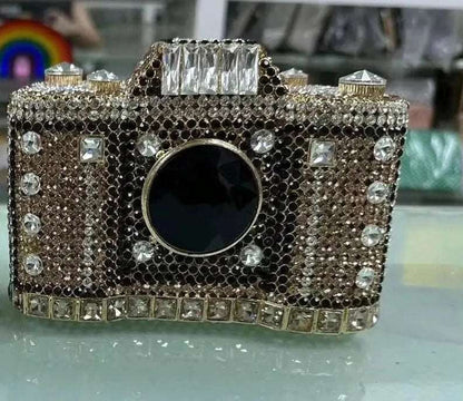 Crystal Camera Novelty Clutch - Uniquely You Online - Clutch